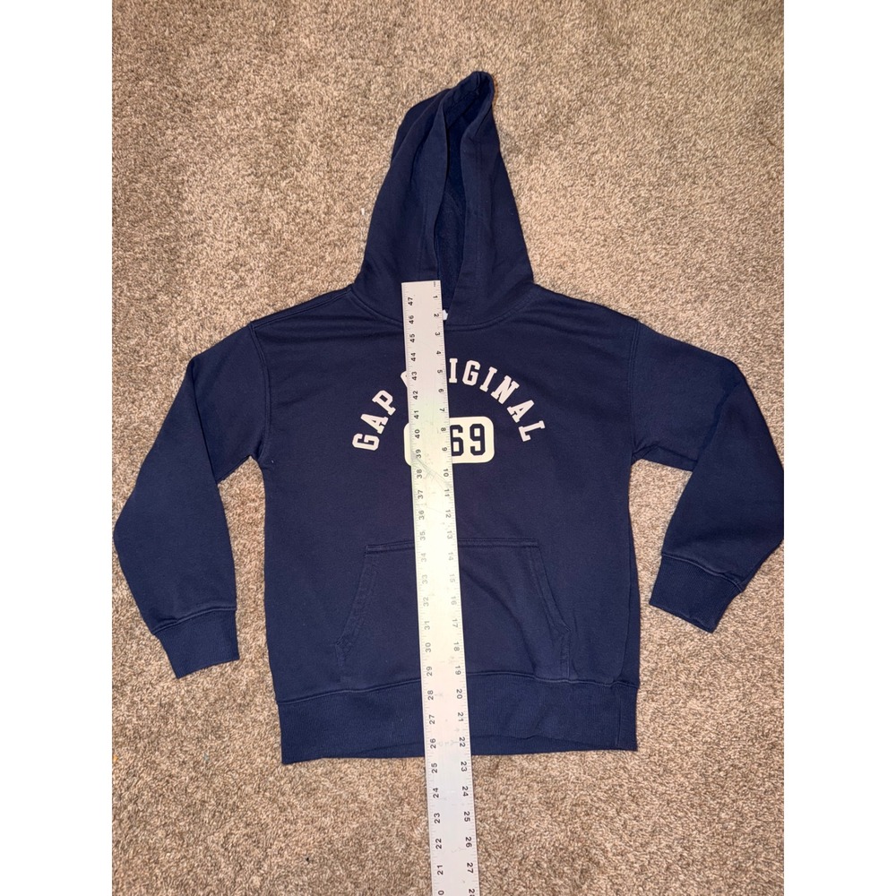 Gap Kids Navy Blue Pullover Hoodie Sweatshirt Size M 10/12-732